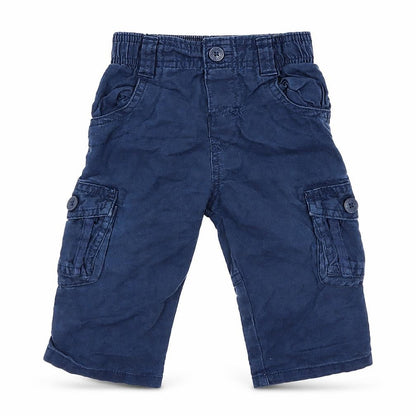 Marks & Spencer Boys Blue   Cargo Trousers Size 6-9 Months