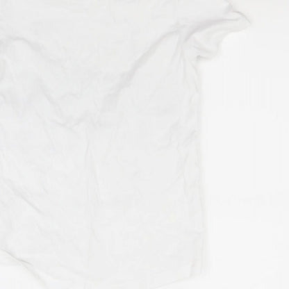 Nutmeg Girls White   Basic T-Shirt Size 8-9 Years