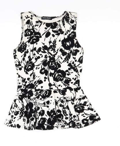 Womens UK Size 8 Select White Tunic Tank