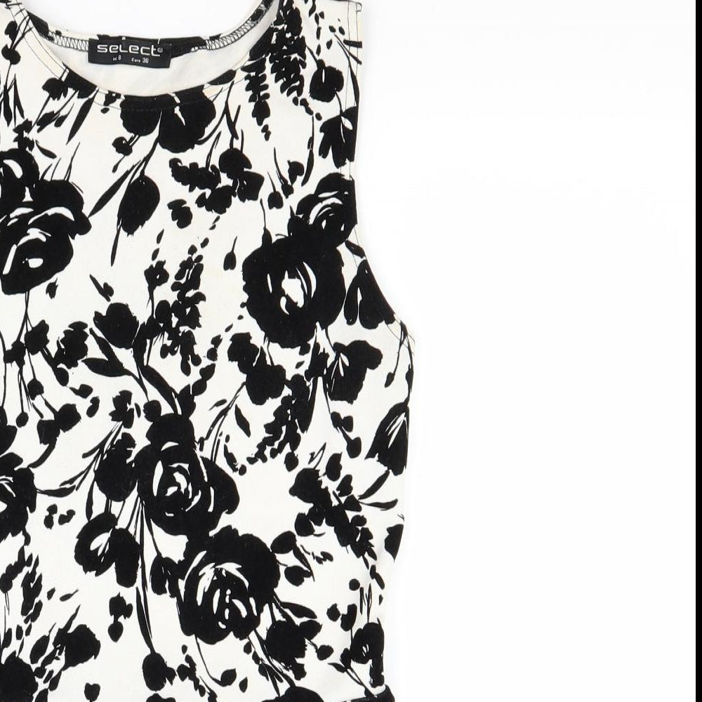 Womens UK Size 8 Select White Tunic Tank