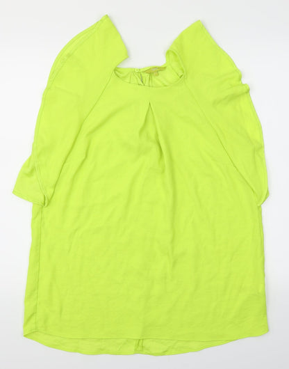 Womens UK Size 16 NEXT Green Basic Blouse