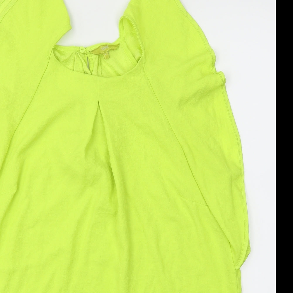 Womens UK Size 16 NEXT Green Basic Blouse