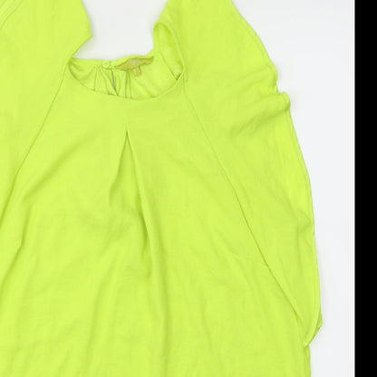 Womens UK Size 16 NEXT Green Basic Blouse