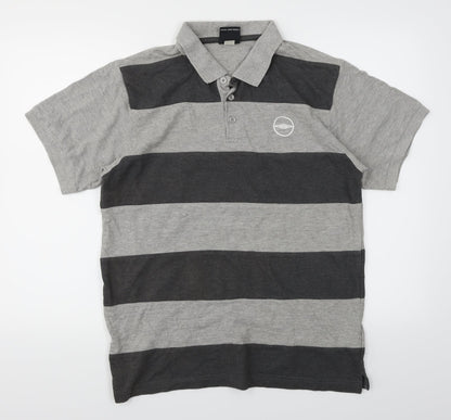 Umbro Mens Green Striped   Polo Size M