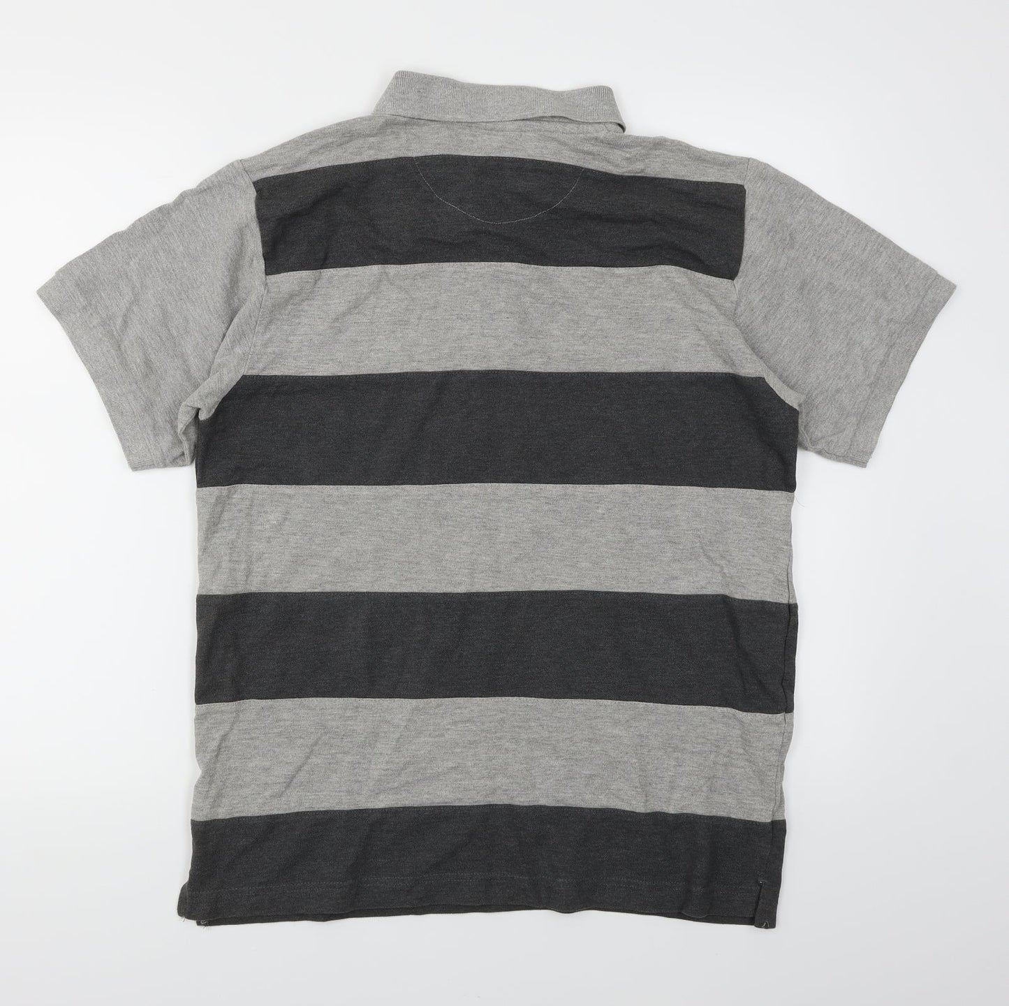 Umbro Mens Green Striped   Polo Size M