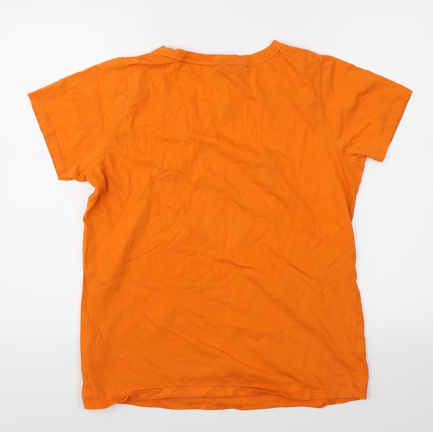 Osaga Womens Orange   Basic T-Shirt Size 2XL