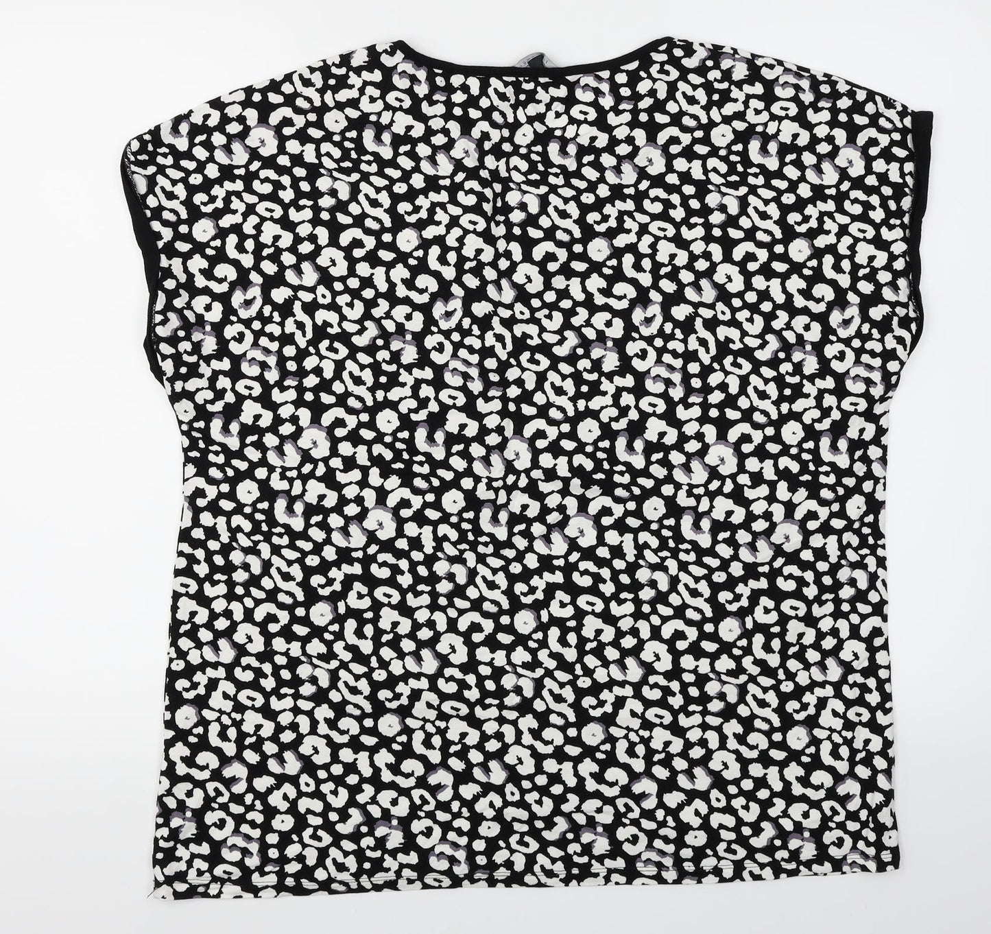 Womens UK Size 16 Love Tees Black Basic T-Shirt
