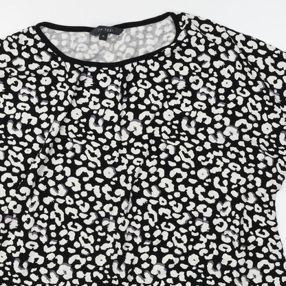 Womens UK Size 16 Love Tees Black Basic T-Shirt
