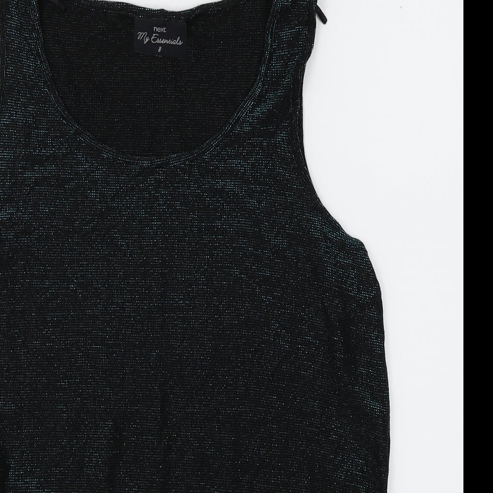 Womens UK Size 8 NEXT Green Basic Tank