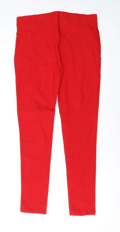 Rupali  Womens Red   Trousers  Size L L26 in
