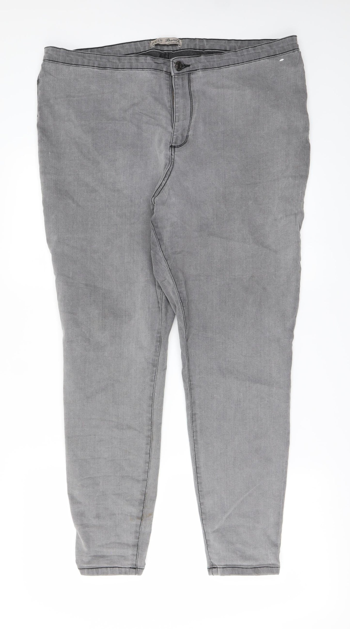 denim co Womens Grey   Straight Jeans Size 20 L29 in