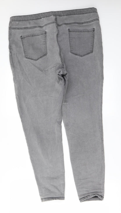 denim co Womens Grey   Straight Jeans Size 20 L29 in