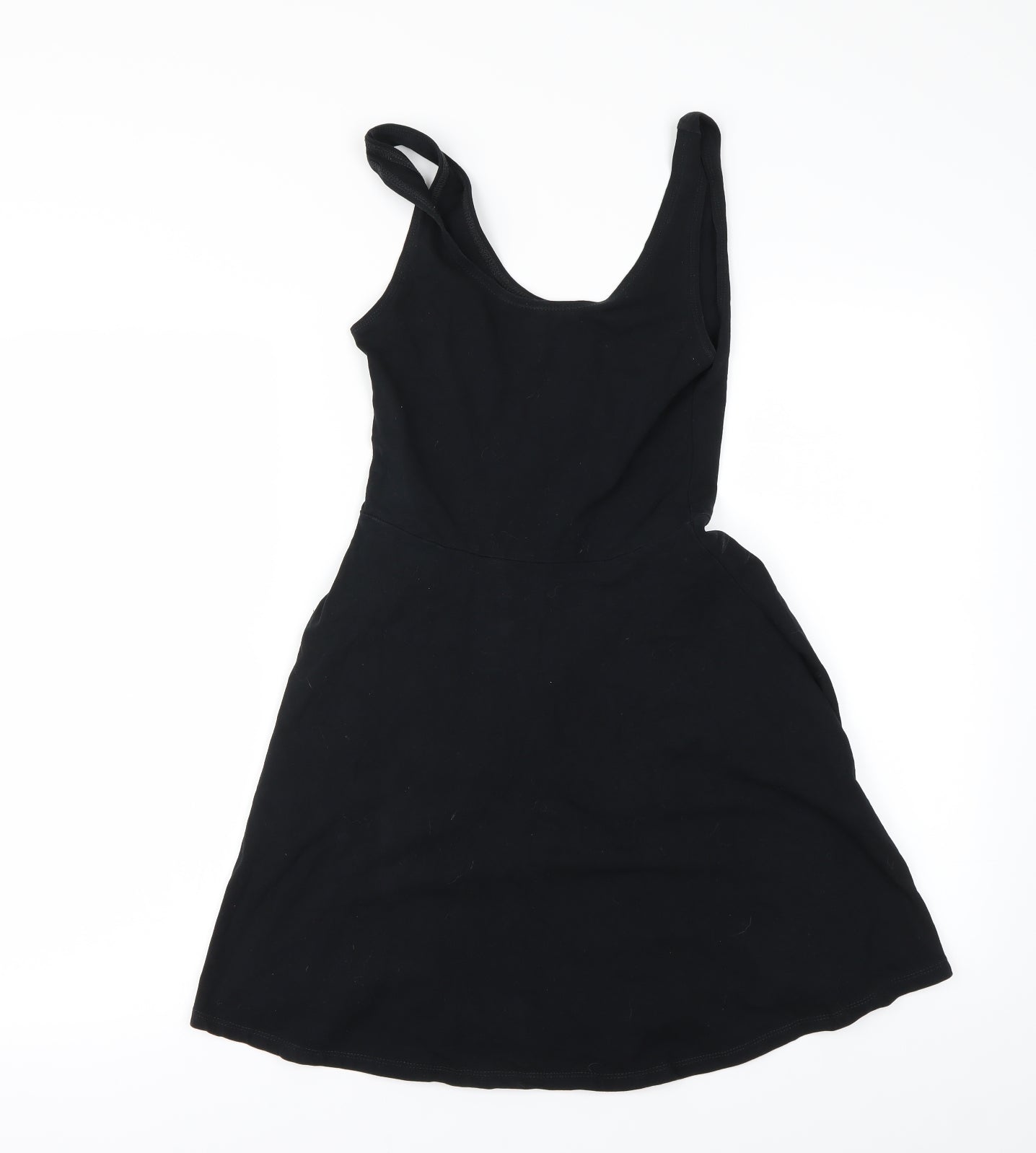 Womens UK Size 8 Topshop Black Basic Blouse