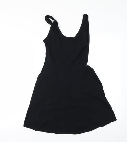Womens UK Size 8 Topshop Black Basic Blouse