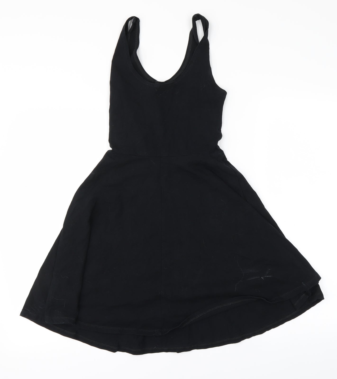 Womens UK Size 8 Topshop Black Basic Blouse