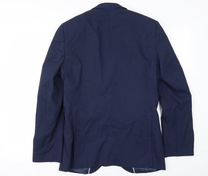 Mens UK Size 36 Preworn Regular Blue Suit Jacket