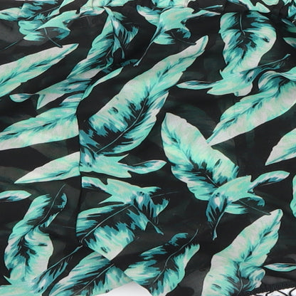 Boohoo Womens Black Floral  Hot Pants Shorts Size L