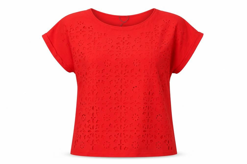 Womens UK Size L Klass Red Basic Blouse