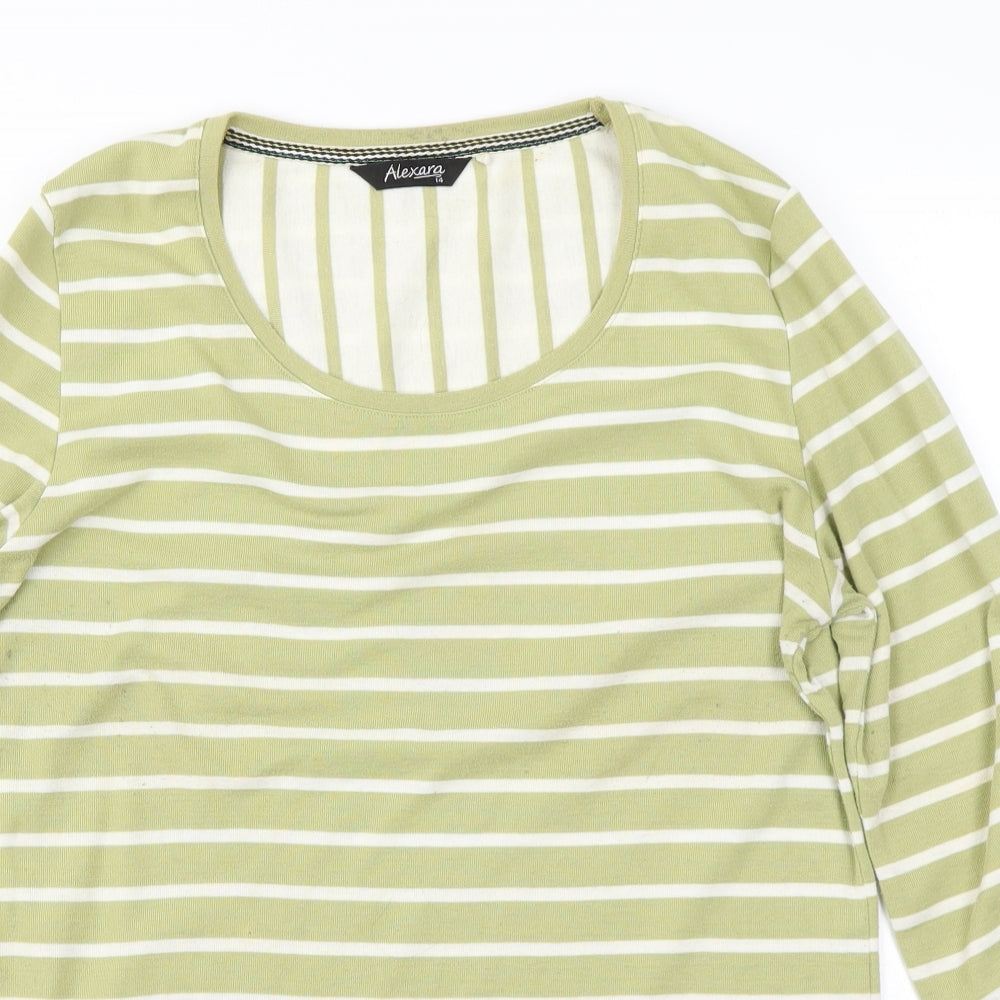 Womens UK Size 14 Alexara Green Basic Blouse