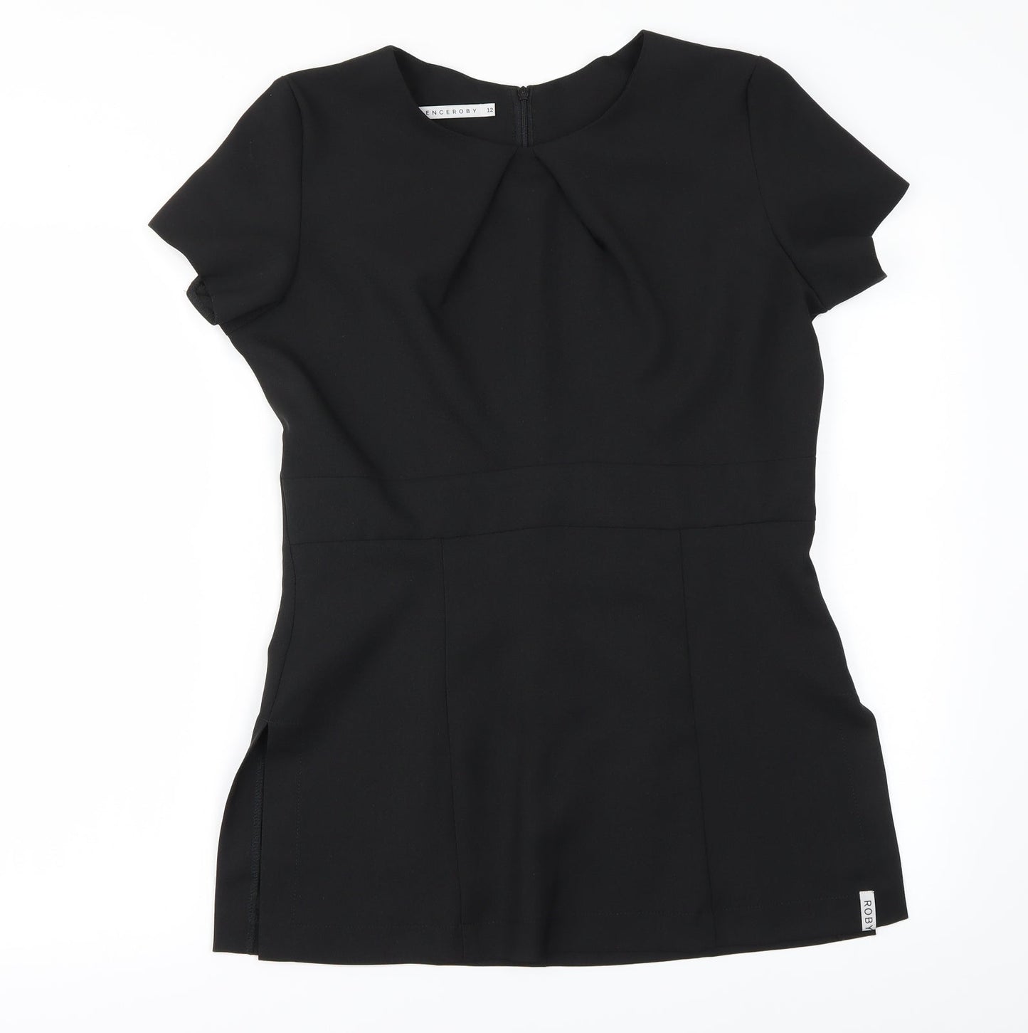 Florenceroby  Womens Black   Basic Blouse Size 12