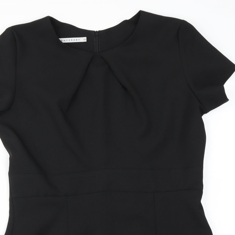 Florenceroby  Womens Black   Basic Blouse Size 12