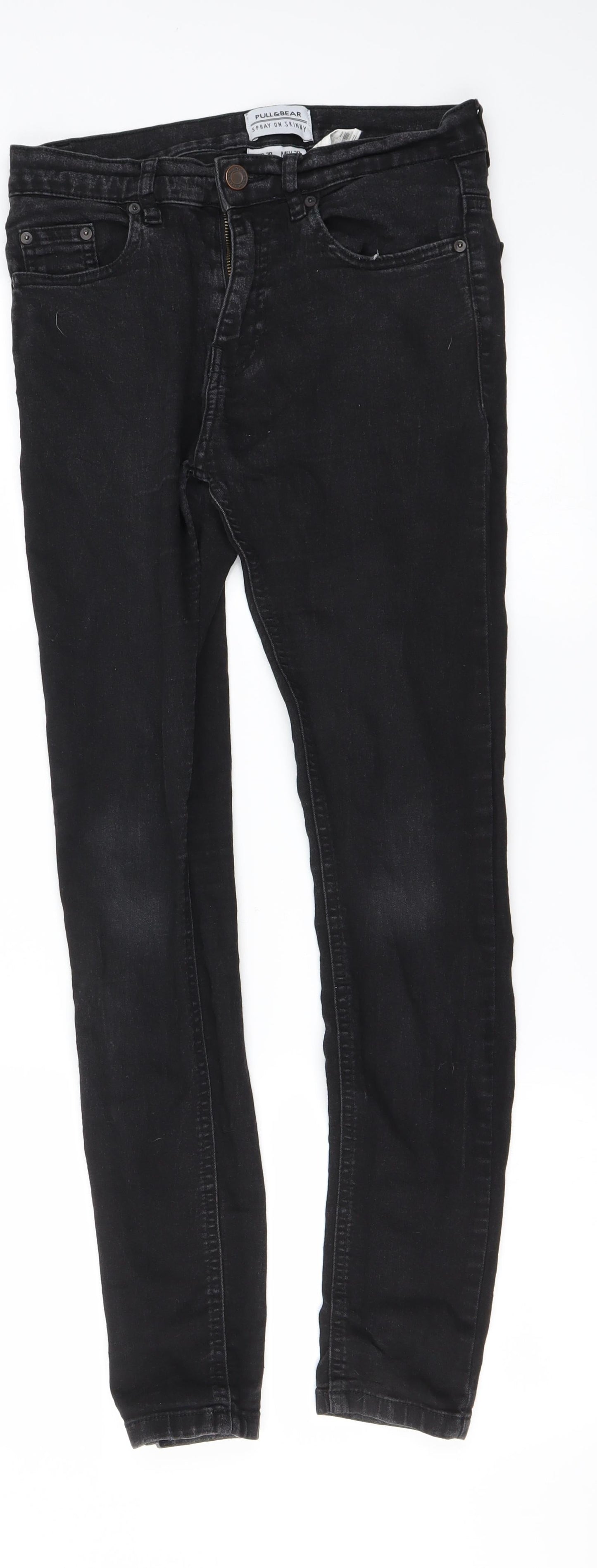 Pull & Bear Womens Black   Skinny Jeans Size 26 in L26 in