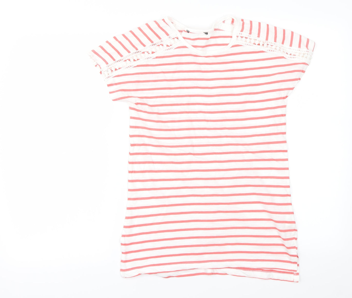 Primark Womens Red Striped  Basic T-Shirt Size XS