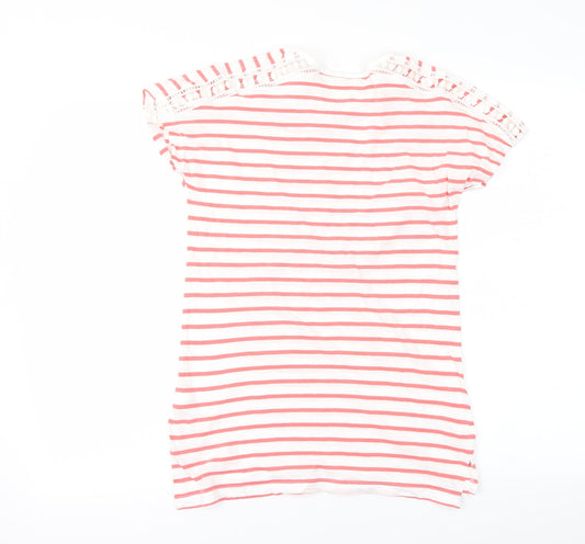 Primark Womens Red Striped  Basic T-Shirt Size XS