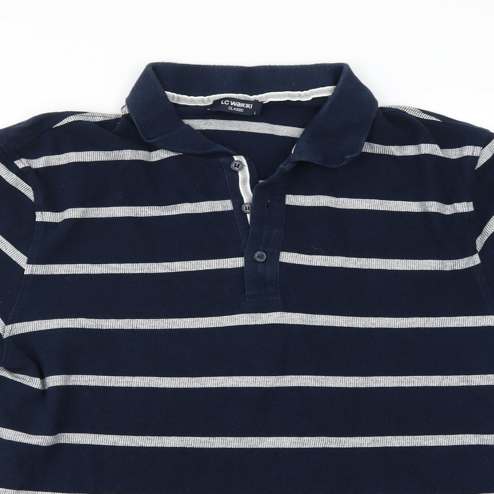 LC Waikiki Mens Blue    Polo Size L