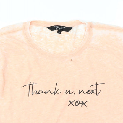 New Look Girls Pink   Basic T-Shirt Size 9 Years