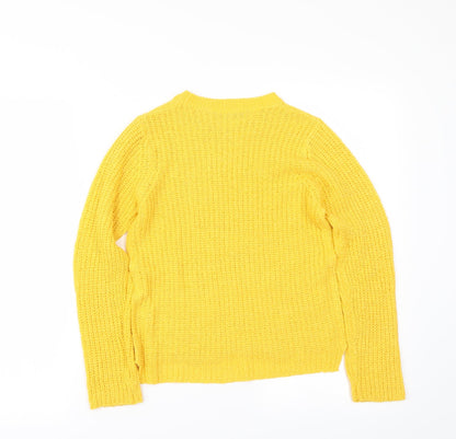 Select Womens Yellow   Pullover Jumper Size 6