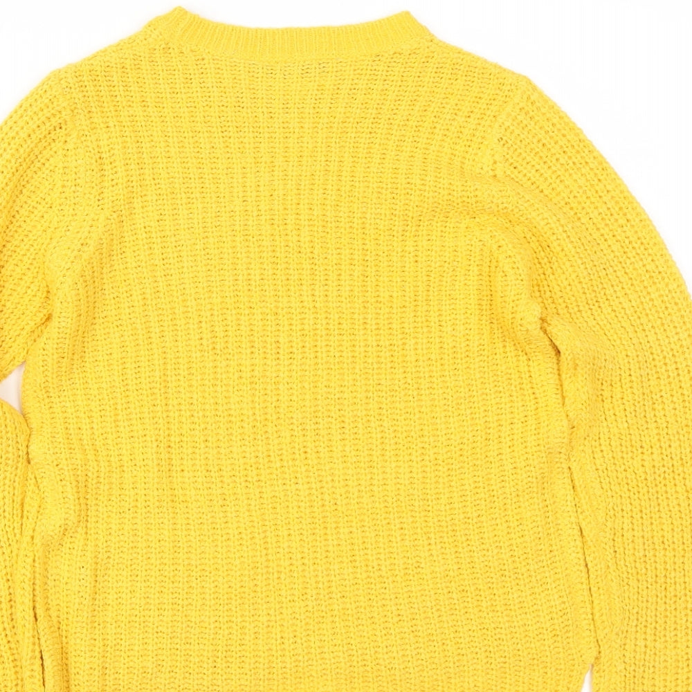 Select Womens Yellow   Pullover Jumper Size 6