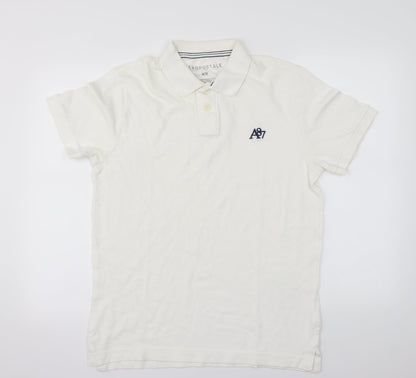 Aeropostale  Mens White    Polo Size M