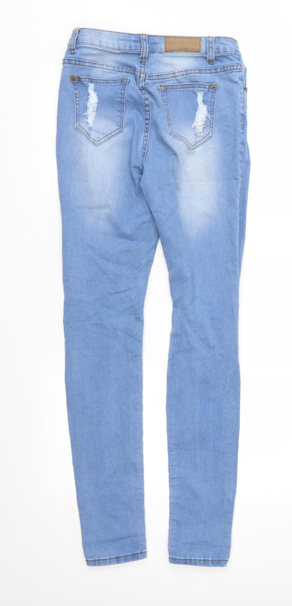 Liquor N Poker Womens Blue  Denim Skinny Jeans Size 10 L30 in