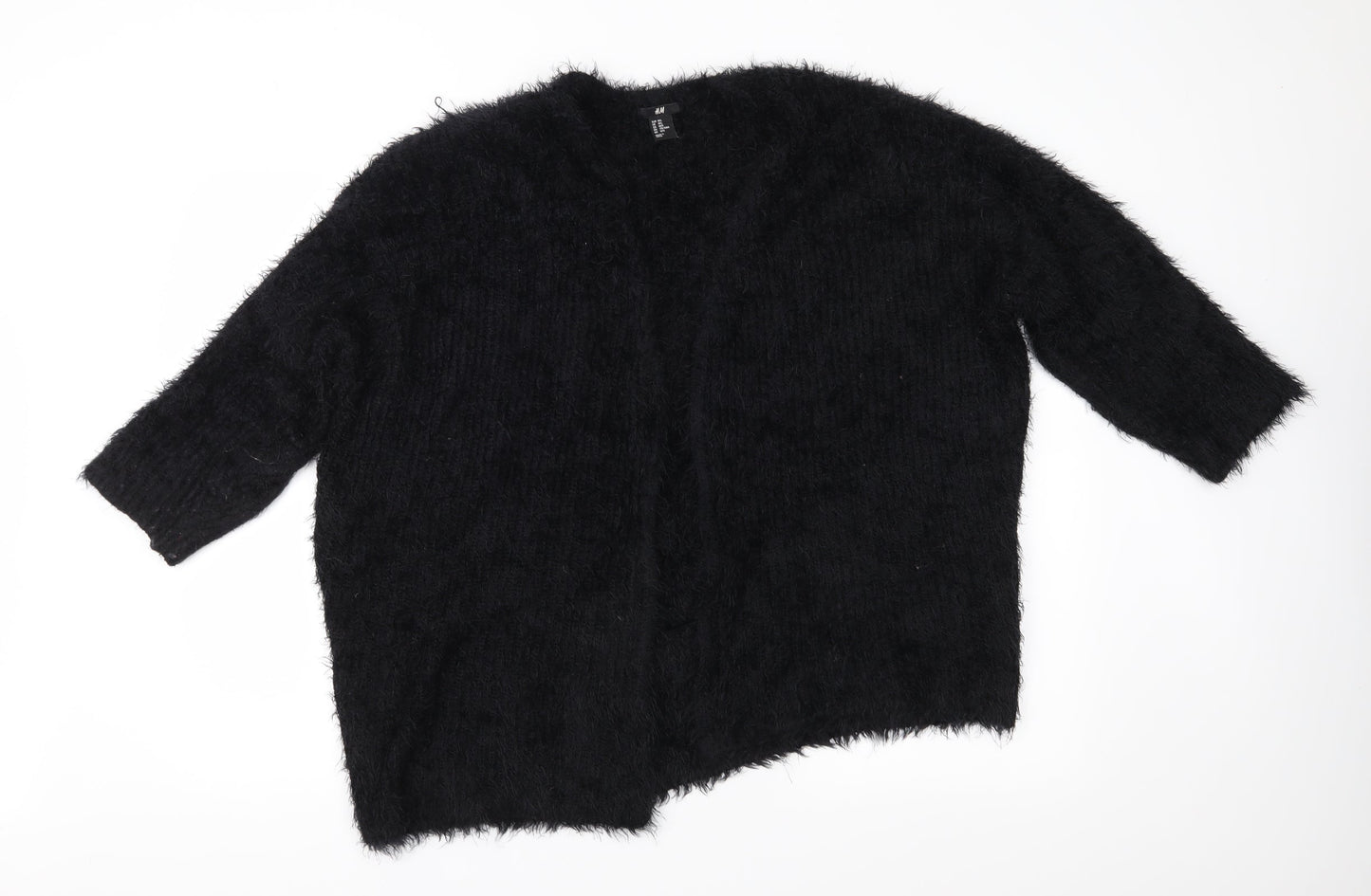 H&M Womens Black  Knit Cardigan Jumper Size M