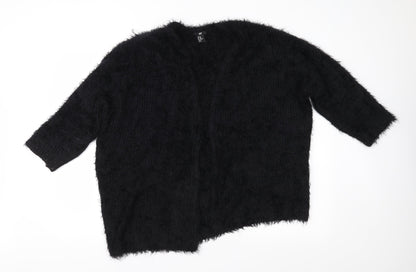 H&M Womens Black  Knit Cardigan Jumper Size M