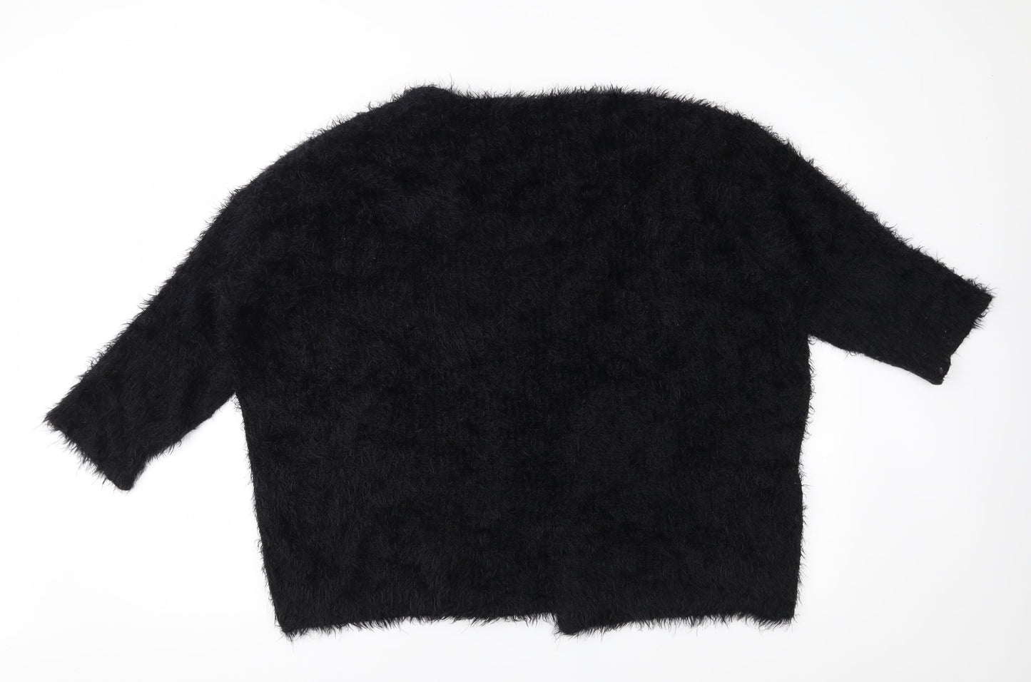 H&M Womens Black  Knit Cardigan Jumper Size M