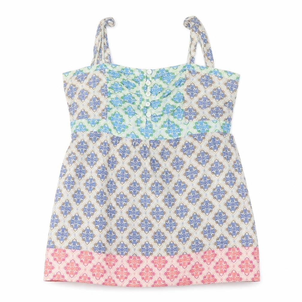 Next Womens Blue Geometric  Basic Blouse Size 12