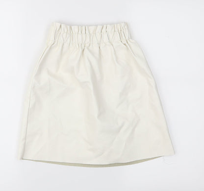 Missguided Womens White   A-Line Skirt Size 6