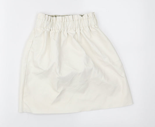 Missguided Womens White   A-Line Skirt Size 6
