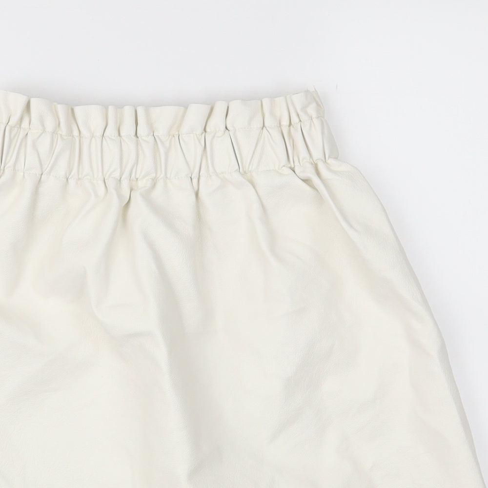 Missguided Womens White   A-Line Skirt Size 6