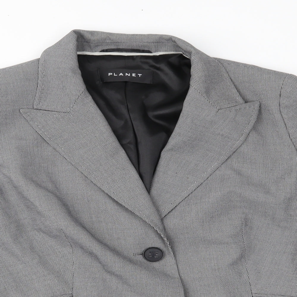 Womens UK Size 14 Planet Regular Grey Suit Jacket