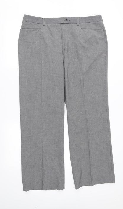 Womens UK Size 14 Planet Regular Fit  Grey Trousers