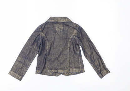 Adams Girls Blue  Denim Jacket  Size 4 Years