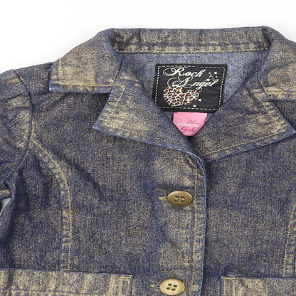 Adams Girls Blue  Denim Jacket  Size 4 Years
