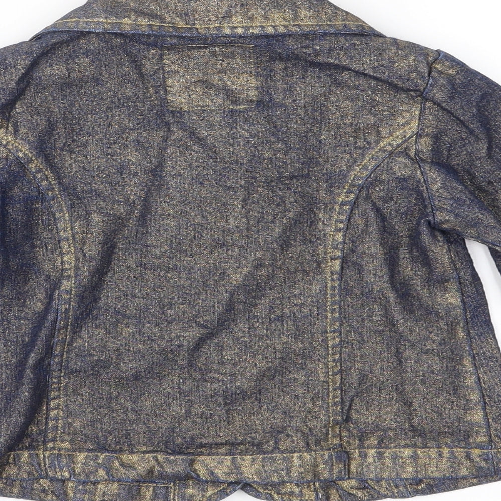 Adams Girls Blue  Denim Jacket  Size 4 Years