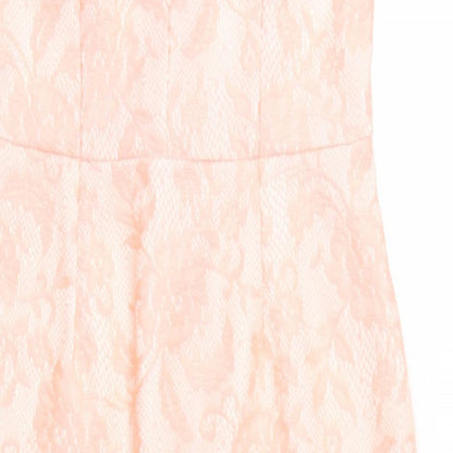 River Island Womens Orange Floral  Sheath  Size 10