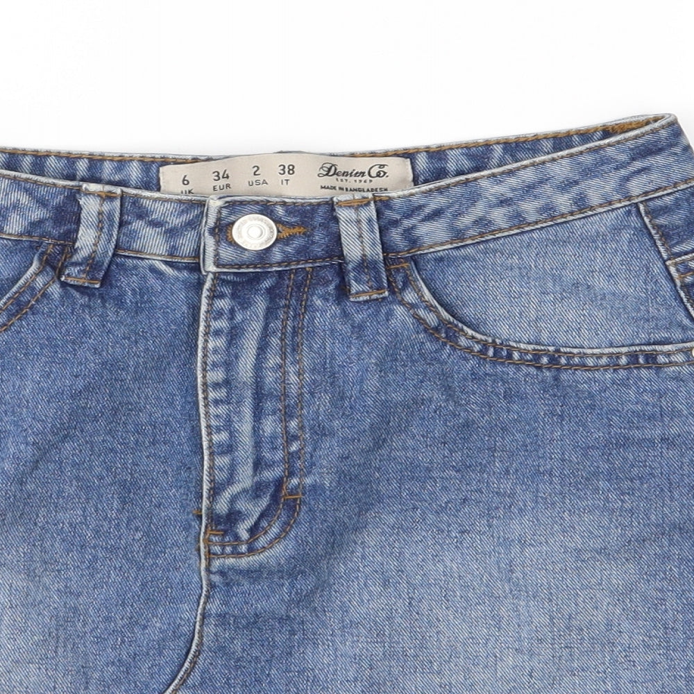 Womens UK Size 6 Denim & Co. A-Line Denim Skirt