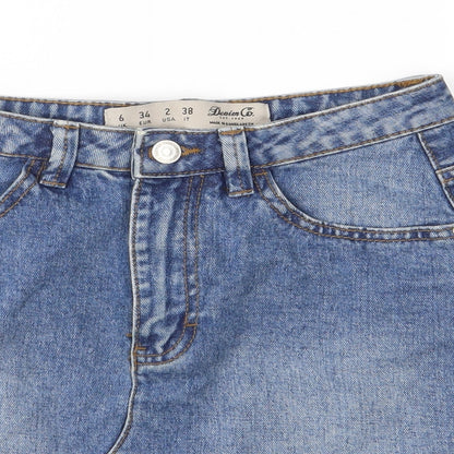 Womens UK Size 6 Denim & Co. A-Line Denim Skirt