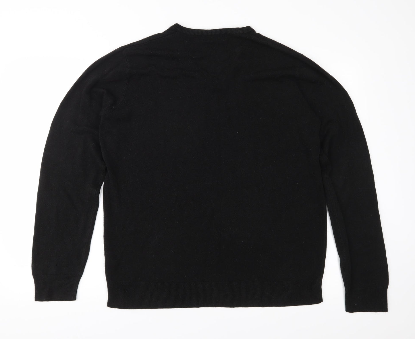 Cedar Wood State Mens Black  Knit Pullover Jumper Size XL